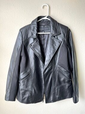 Andrew Marc Black New York Black Leather Jacket